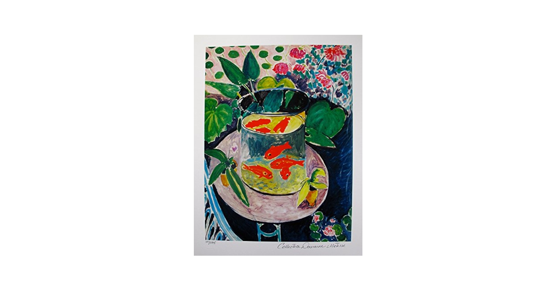 Henri Matisse 【gold fish】　高精細刷特別額装品 Amazon.com: The Goldfish- Matisse - CANVAS OR PRINT WALL ART